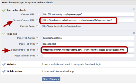 Adding to Facebook