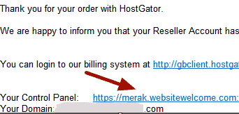 Finding Server Name Hostgator
