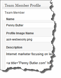 team member profile