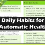 Daily Habits for Automatic Health Cheatsheet