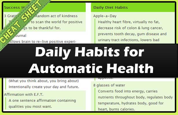 Daily Habits for Automatic Health