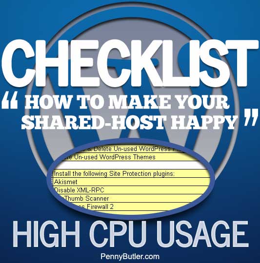 50 things you can do to speed up your blog [WordPress Checklist] Shared Hosting High CPU Usage