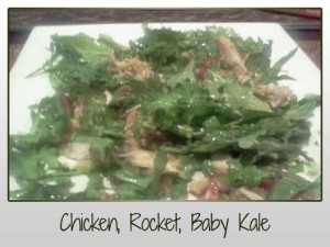 Chicken, Rocket, Baby Kale