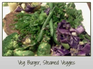 Veg Burger, Steamed Veg