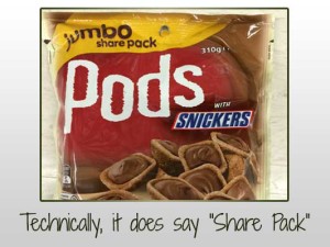 Jumbo Share Pack Snickers Pods