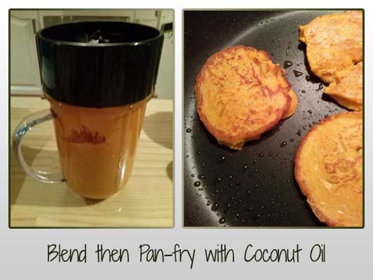 Blend then Pan-fry with Coconut Oil