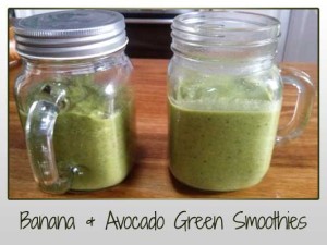 Banana and Avocado Green Smoothie