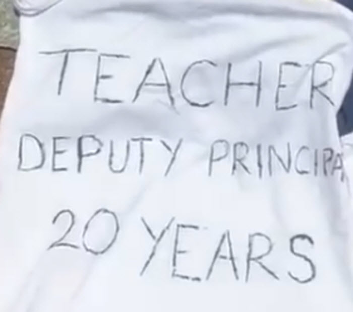 Teacher - Deputy Principal - 20 Years
