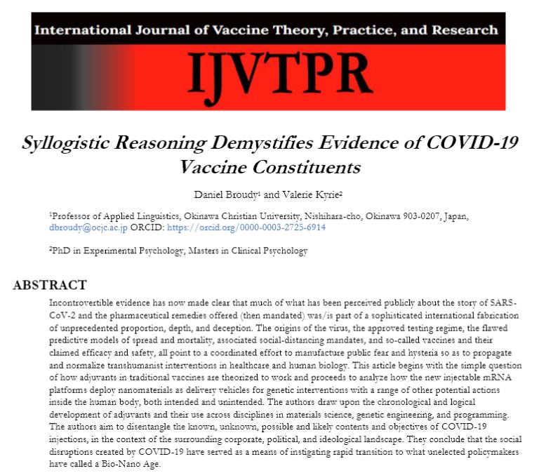Syllogistic Reasoning Demystifies Evidence of COVID-19 Vaccine Constituents