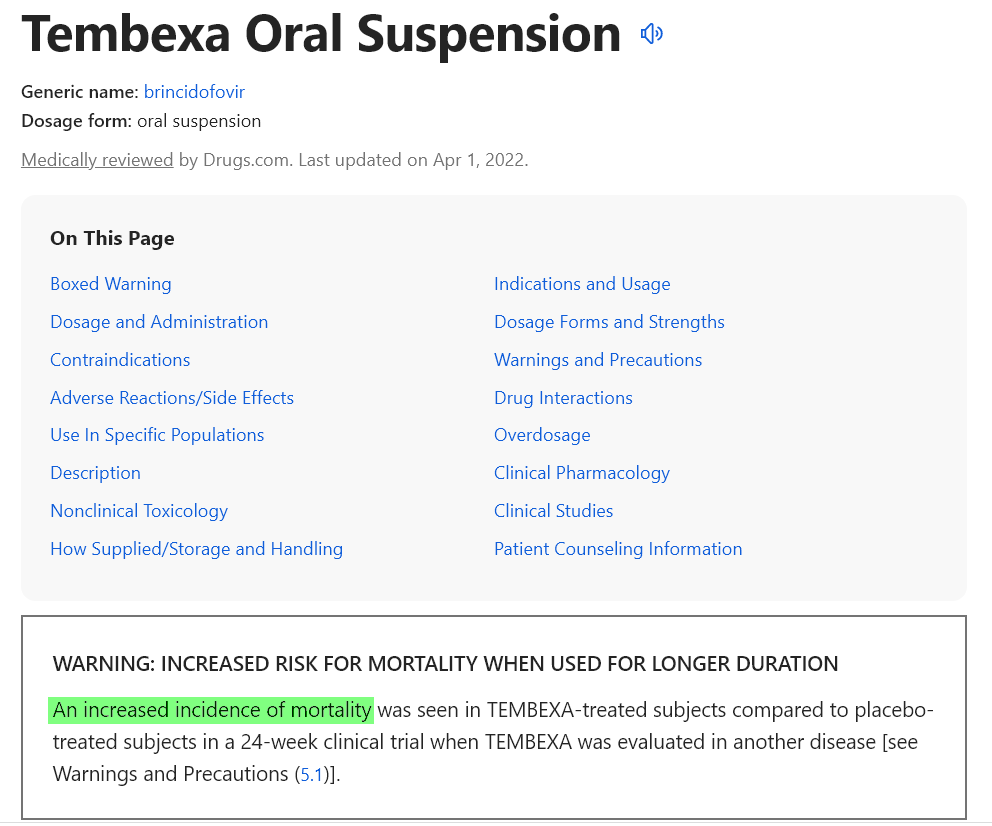 Tembexa-Boxed_Warning-Mortality-Risk-Increased