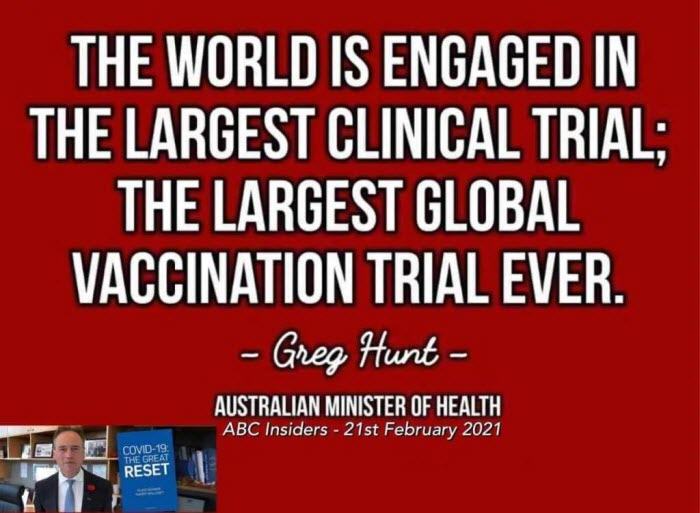 Largest Global Vaccination Trial Ever Greg Hunt