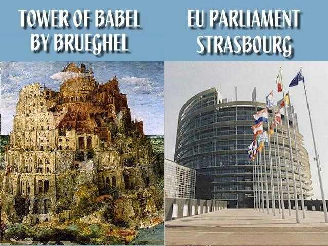 EU Parliament Tower of Babel