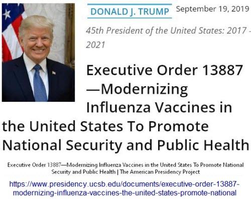 Executive Order 13887 Modernizing Influenza Vaccines