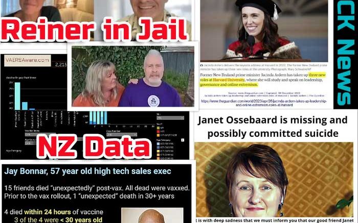 Quick News: Fuellmich (Jail), Fall of Cabal’s Janet (Missing), & NZ Data (Released)