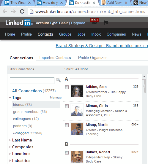 LinkedIn Dec 2012