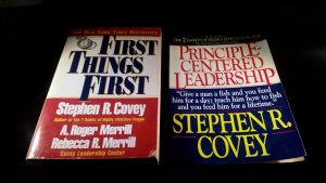 Stephen Covey Books (First Things First & Principle-Centered Leadership)